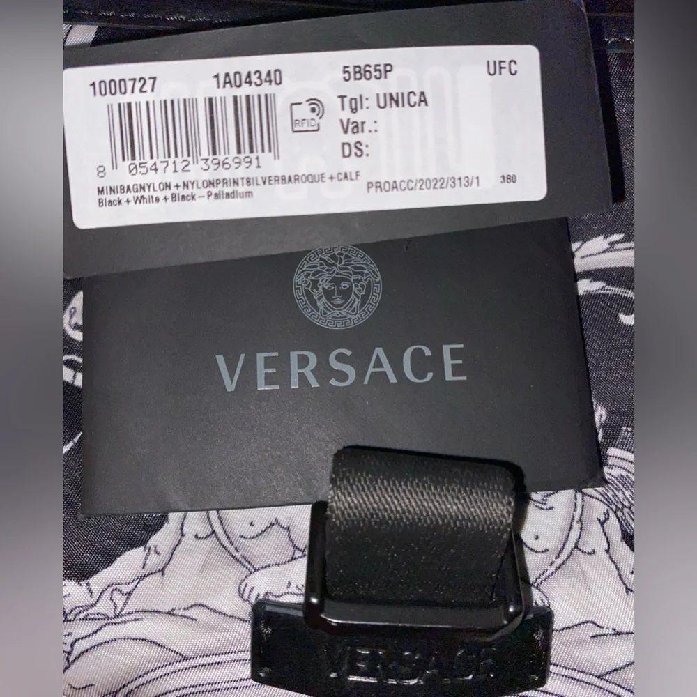 Versace Medusa Crossbody Bag Cherub Print - Picture 8 of 10